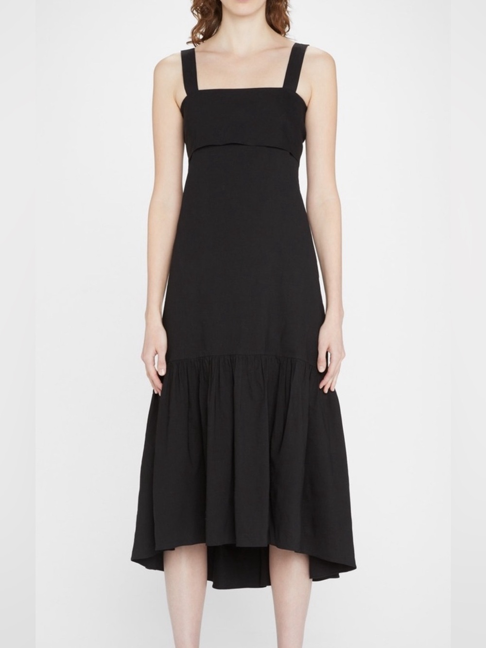 Theory Black Sleeveless Midi Dress